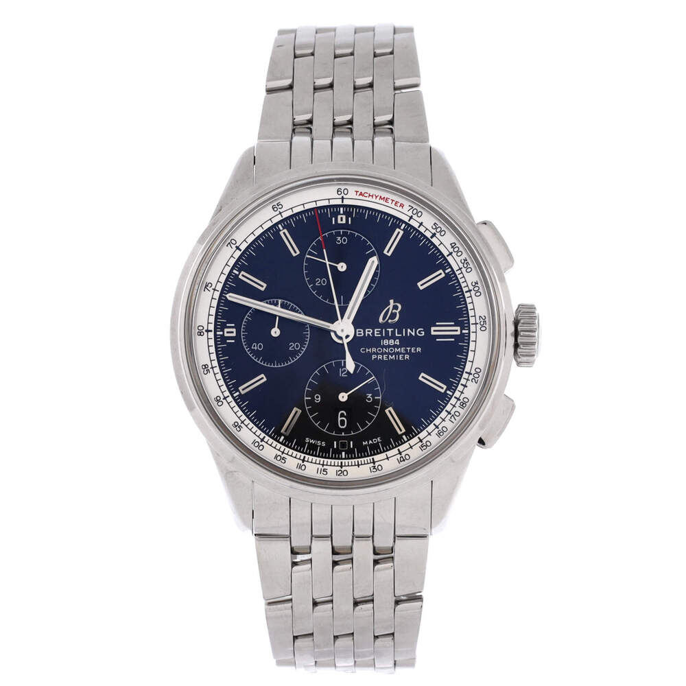 Breitling 42 Premier Chronograph Automatic Watch Stainless Steel